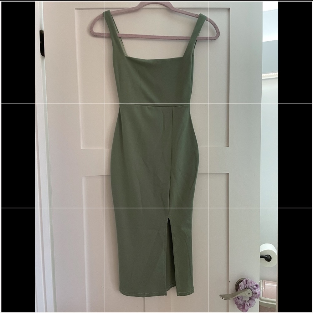 nasty gal bodycon dress with slit